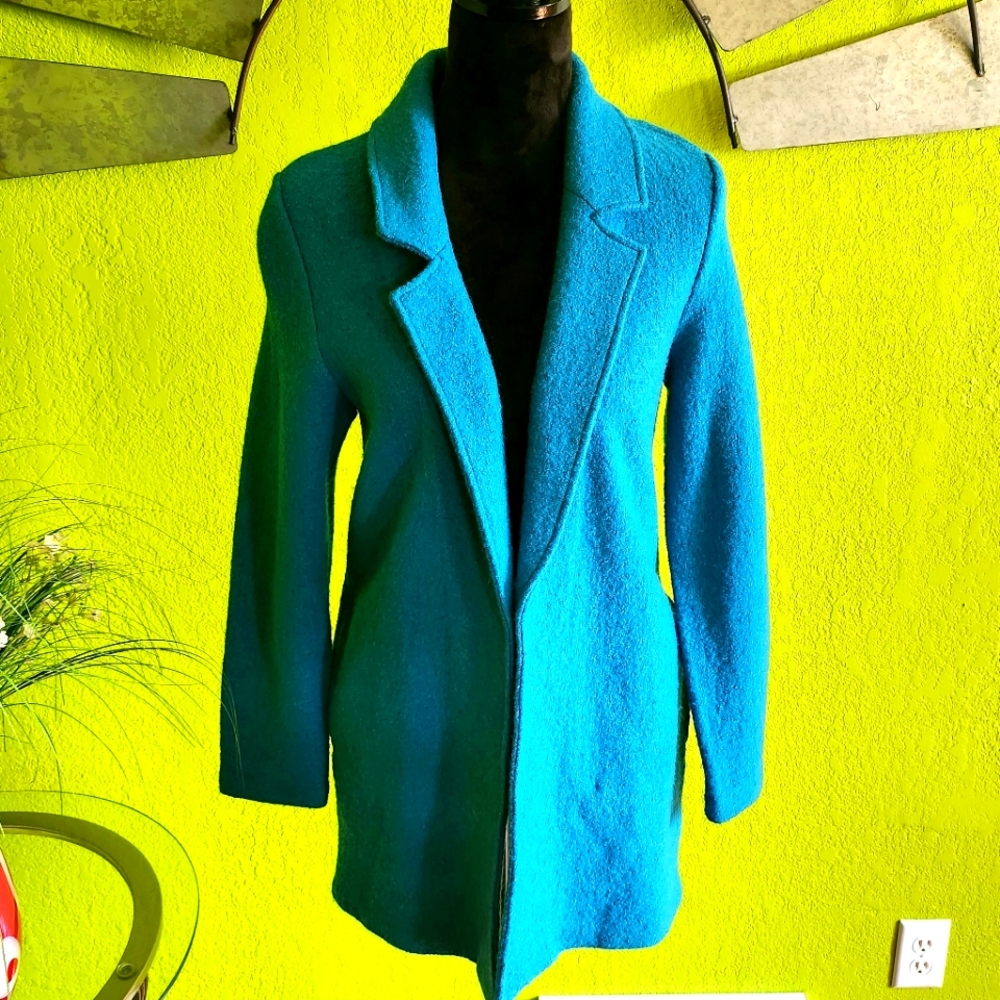 Rachel Zoe Blue Sweater Coat